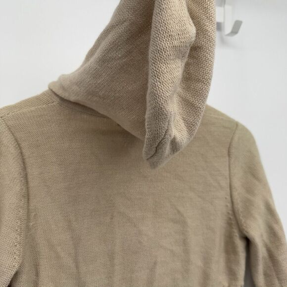 New York & Company Vintage Style Beige Hooded Acrylic Sweater Small - Picture 7 of 7